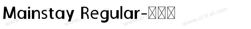 Mainstay Regular字体转换